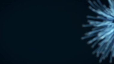 Streç ekranın ortasına doğru teller. Hoş organik hareketleri. Enerji