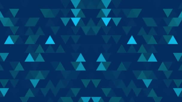 Boucle de fond abstraite de triangles colorés dans un motif géométrique de tuiles de mosaïque pixellisées. Résumé fond polygone géométrique aléatoire 