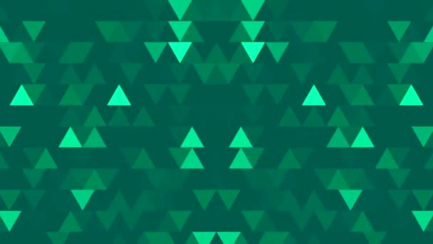 Boucle de fond abstraite de triangles colorés dans un motif géométrique de tuiles de mosaïque pixellisées. Résumé fond polygone géométrique aléatoire 