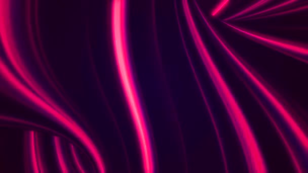 Futuristic Particles Wave Abstract Background. Wonderful video animation with moving wave object, loop — Stock Video