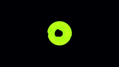 Bir siyah arka plan bilgisayar Oluşturucu üzerinde dönen soyut animasyon