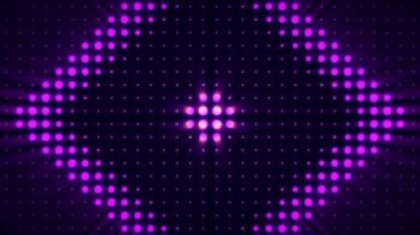 Elektrik lambaları, renk soyutlama, döngü, rombus. Rombus modern sanal led animasyon arka plan