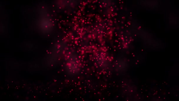 Animation du réseau de plexus à partir du symbole question sur fond coloré avec écoulement de particules de plexus. Point d'interrogation. Boucle sans couture — Video