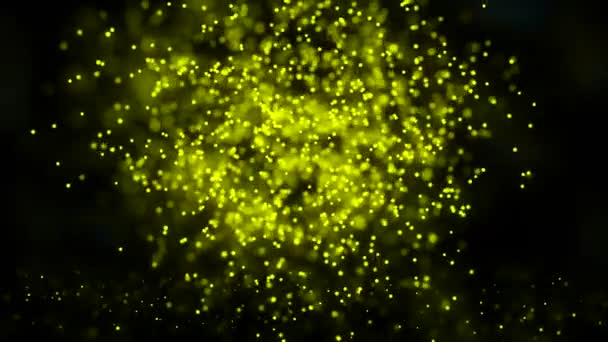 Pleksus parçacıkların akan ile wifi sembolü renkli arka plan üzerinde ağdan pleksus animasyon. Wi-Fi işareti. Sorunsuz döngü — Stok video