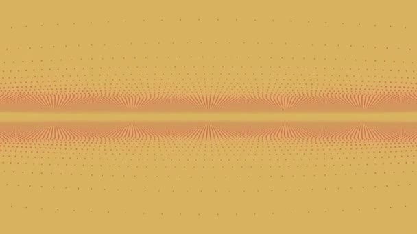 Abstract motion background. Animation. Abstract dots on yellow background — Stock Video