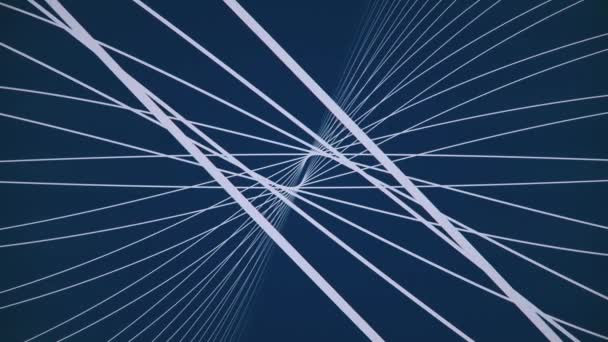 Abstract motion background. Animation. Abstract line on blue background — Stock Video