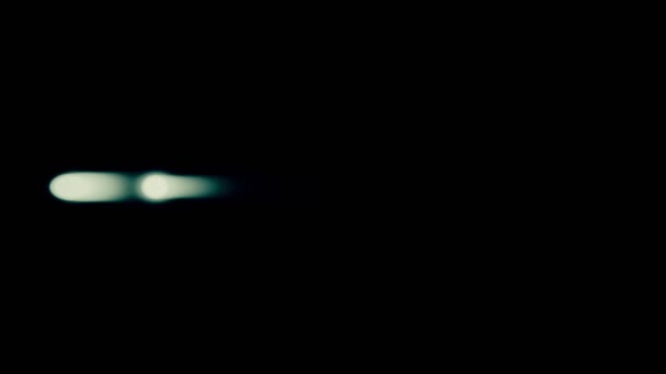 Optická čočka průkazkovou světlice lesklé animace. Dva carlights animace — Stock video