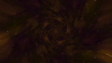 Zaman ve mekan ve milyonlarca yıldız doğruca solucan deliği. Yıldızlar arası yolculuk galaksiler ve yıldızlar ile mavi bir güç alanı ile animasyon döngüsü. İleride bu kurgu ile çözgü