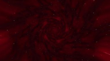 Zaman ve mekan ve milyonlarca yıldız doğruca solucan deliği. Yıldızlar arası yolculuk galaksiler ve yıldızlar ile mavi bir güç alanı ile animasyon döngüsü. İleride bu kurgu ile çözgü