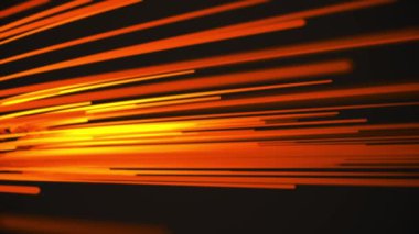 Güzel ışık fotonlar hızlı kırmızı renk çalışan. Dijital tasarım konsepti. Parlayan satırlarının ilmekledi animasyon