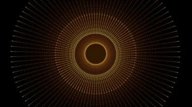 Enerji renk ring. Döndürme küre animasyon döngüsü ile stil döngüsü. Soyut eğik çizgiler parlayan