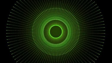 Enerji renk ring. Döndürme küre animasyon döngüsü ile stil döngüsü. Soyut eğik çizgiler parlayan