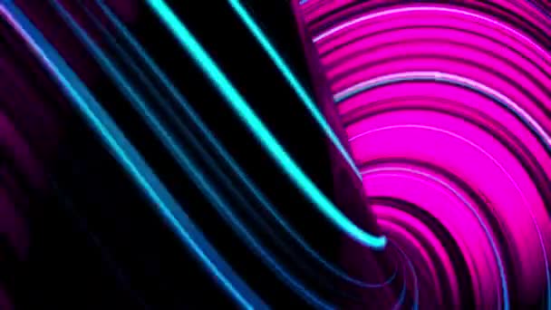 Cursos abstratos de luz. Fundo de movimento abstrato. Movimento suave ondulado — Vídeo de Stock