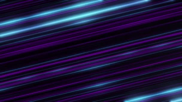 カラフルなブルーと紫光線回転の抽象的なアニメーション。サイケデリックな抽象化. — ストック動画