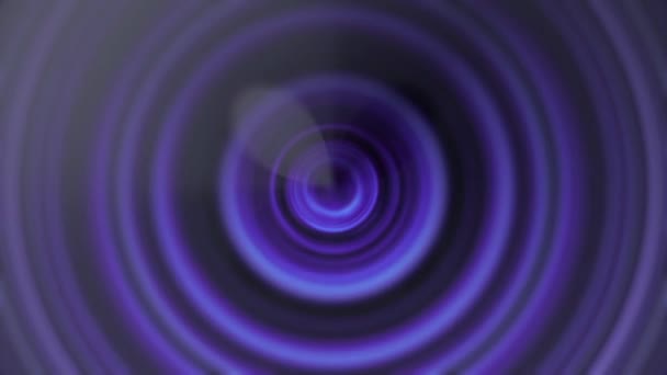 Движение абстрактных фиолетовых светящихся кругов. Бесшовные петли . — стоковое видео