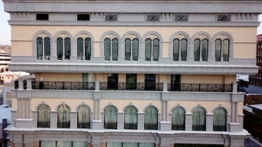 Diğer açık hava tesisleri ile yeni daire konut bina kompleksinin. Hisse senedi. Kentin Lüks dairelerin Üstten Görünüm