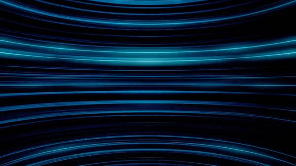 Neon fundo abstrato de linhas. Animação. Movimento cíclico de linhas pulsantes horizontais de néon. Conceito de design digital — Fotografia de Stock