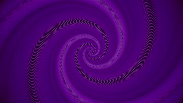 Abstracte animatie van kleurrijke gestreepte hypnotische tunnel. Animatie van naadloze loops. — Stockvideo