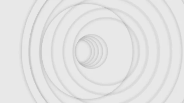 Abstract wifi or radio waves background white and grey, seamless loop. Animation. Beautiful grey circle frames pulsating motion, monochrome.