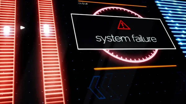 Program failure warning notifications all over the screen, security alert concept. Animation. Computer monitor showing windows with system failure messages with red indicators on background.