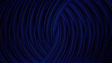 Spiral de geçen renkli parıldayan neon çizgilerin soyut animasyon. Animasyon. Renkli soyutlama