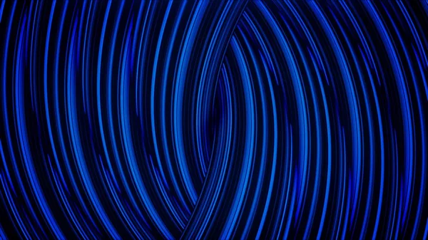 Animação abstrata de linhas coloridas de néon cintilante cruzando na espiral. Animação. Captação colorida — Fotografia de Stock