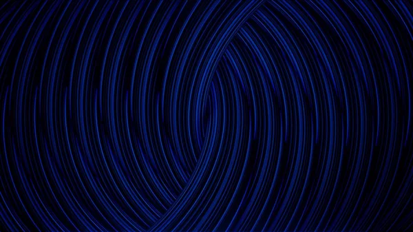 Abstract animation of colorful shimmering neon lines crossing in the spiral. Animation. Colorful abstraction