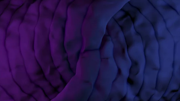 Abstraktion der engen und matten lila Substanz, die sich reibungslos bewegt. Animation. Animation mysteriöser Substanz — Stockfoto