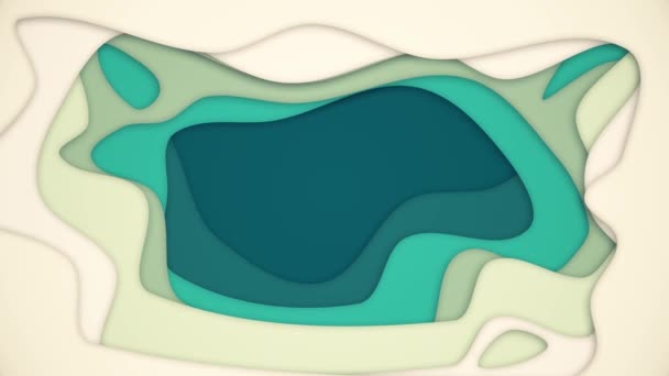 Abstract animation layered colored holes. Animation. Abstract deepening hole with colored layers on white background — Stock Video