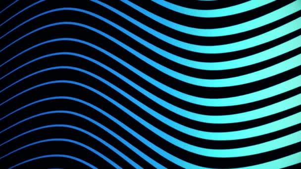 Abstract looping animation of moving wavy striped background. Animation. Graphic design of striped background moving wavelike — Stock Video