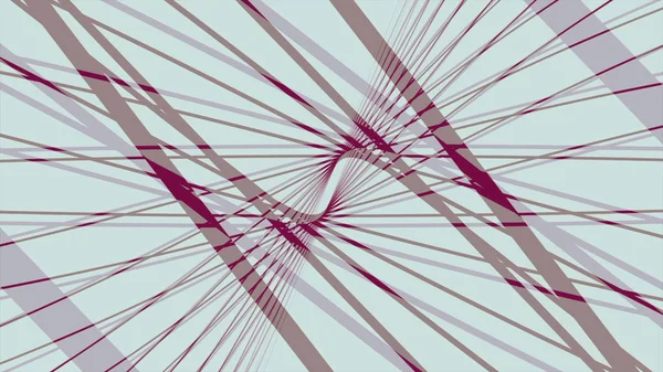 Abstract animation of hypnotic colorful crossed lines moving on the tunnel on the light background. Animation. Cross lines animated background — Stock Photo, Image