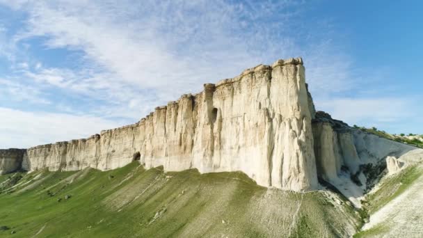 Schöne Landschaft Aus Weißem Felsen Namens Belaya Scala Krim Ukraine — Stockvideo