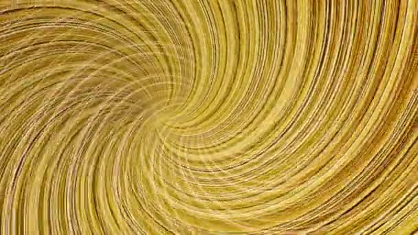 Fond abstrait avec hélice de rotation animée, boucle transparente. Animation. Beau fond de mouvement avec spirale tournante sans fin de couleur dorée . — Video