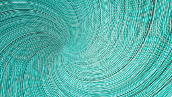 Spinning colorido embudo de líneas curvas, lazo sin costura. Animación. Hermoso tornado giratorio turquesa, efecto hipnótico . — Foto de Stock