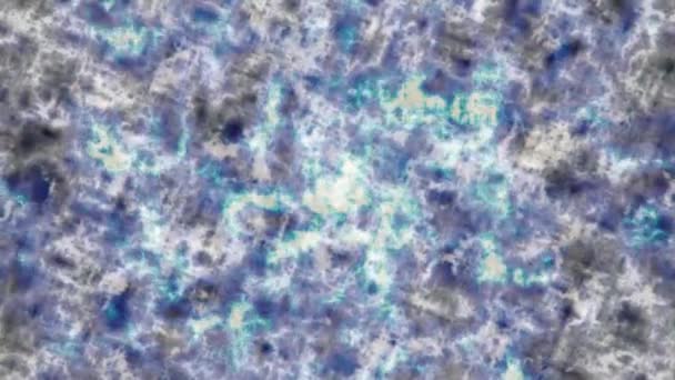 Abstrato substância em movimento com gradiente brilhante nuvens de cores azul e cinza. Animação. Matéria extraterrestre brilhante, laço sem costura . — Vídeo de Stock
