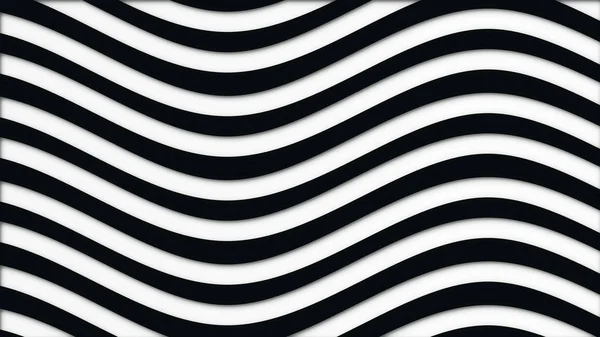 Abstract looping animation of moving wavy striped background. Animation. Graphic design of striped background moving wavelike