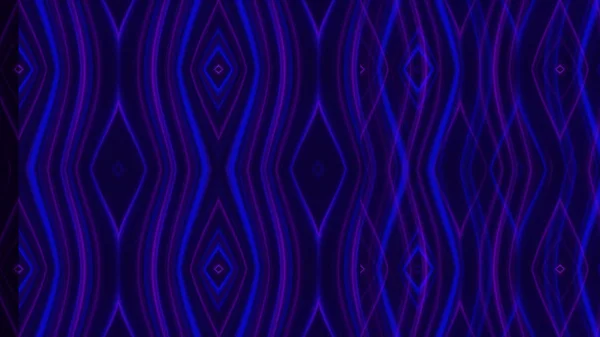 Abstracte animatie van pulserende patronen op zwarte achtergrond. Aimation. Gladde Neon patronen bewegen op donkere achtergrond — Stockfoto