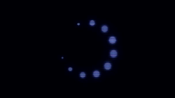 Loading white circle icon of small blinking spheres moving on black background, monochrome. Animation. Glowing dots moving in a circle one by one, seamless loop. — Stock Video © MediaWhalestock #279064016 Loading white circle icon of small blinking spheres moving on black background, monochrome. Animation. Glowing dots moving in a circle one by one, seamless loop. — Stock Video © MediaWhalestock #279064016