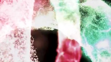 Siyah arka plan üzerinde dönen pırıl pırıl parçacıkların Neon ışıltılı yıldız toz daire. Animasyon. Uçan küçük nokta Sihirli dönen halka, bokeh arka plan, sorunsuz döngü.