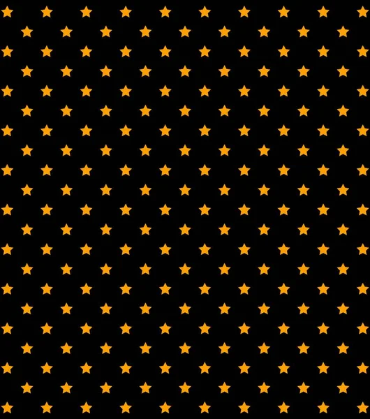 Abstract orange stars in rows on white background. Print. Geometric pattern of golden five pointed stars, symmetrical illustration — Stock Photo, Image