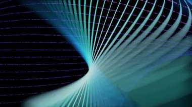 Soyut aydınlatma renkli çizgi hareket. Animasyon. Teknoloji ağı dijital veri transferi kavramı tasarım, siyah arka plan Dikişsiz döngü animasyon üzerinde parlayan