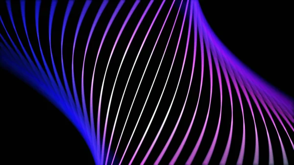 Beautiful abstraction of neon lines swirling and changing their color on black background. Animation. Abstract background with neon circle lines, LED screens and projection mapping.