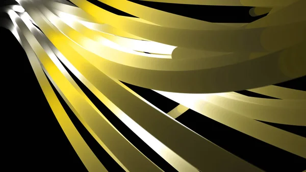 Abstraction of white beam of lines floating on the black background and changing their color. Animation. Dynamic colorful animation on the black background