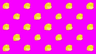 Küçük animasyonlu limon görüntüleri çok sayıda Lovely ışık karikatür arka plan. Animasyon. Güzel karikatür animasyon, trendy renk ve stil soyut grafikler.