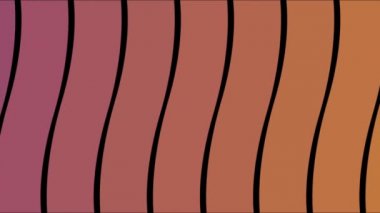 Çizgili arka plan hareketli dalgaların grafik tasarımı. Animasyon. Renkli hareketli dalgalı çizgili arka plan Soyutlama.