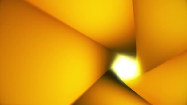 3D-Abstraktion eines bunten, polygonalen geometrischen Tunnels. dunkles polygonales Rohr mit Licht voraus. Animation. Computer generierte nahtlose Schleife abstrakten Bewegungshintergrund — Stockvideo