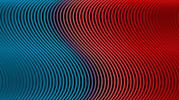Grafisk design av randig bakgrund rörliga vågor. Animation. Abstraktion av färgglada rörliga vågig randig bakgrund. — Stockfoto
