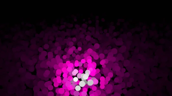 Colorful abstraction of shimmering multicolored particles appearing and fading on the black background. Animation. Delightful animation of floating multi colored particles — Stock Photo, Image