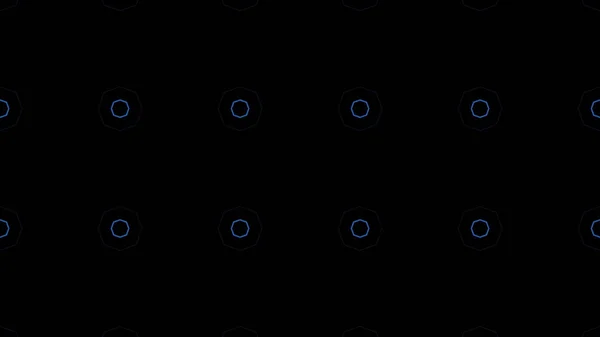 Neon kaleydoskopik desenlerin soyut arka planı. Animasyon. Güzel neon desenler siyah arka plan üzerinde değiştirilir. Yinelenen desenlerNeon hipnotik arka plan — Stok fotoğraf