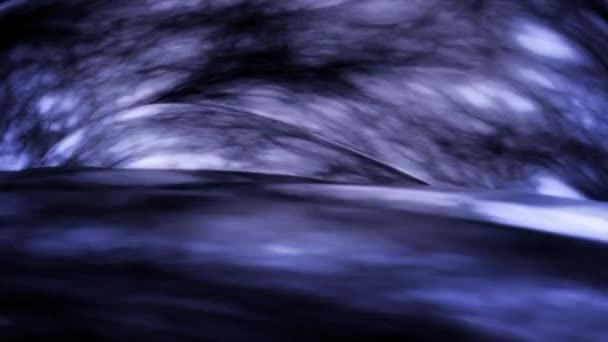 Абстрактная анимация красочного петлевого вихря волшебного энергетического торнадо. Анимация. Удивительная абстракция вращающихся кусков материи — стоковое видео
